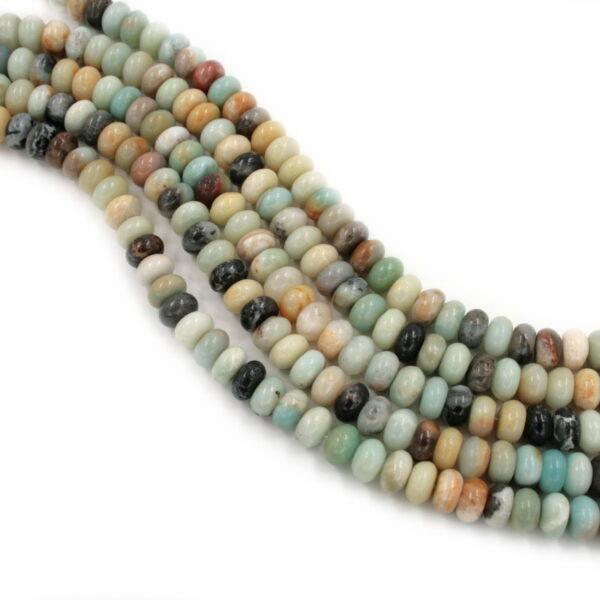 Amazonite strands washer shape size 10x6mm - Multicolor