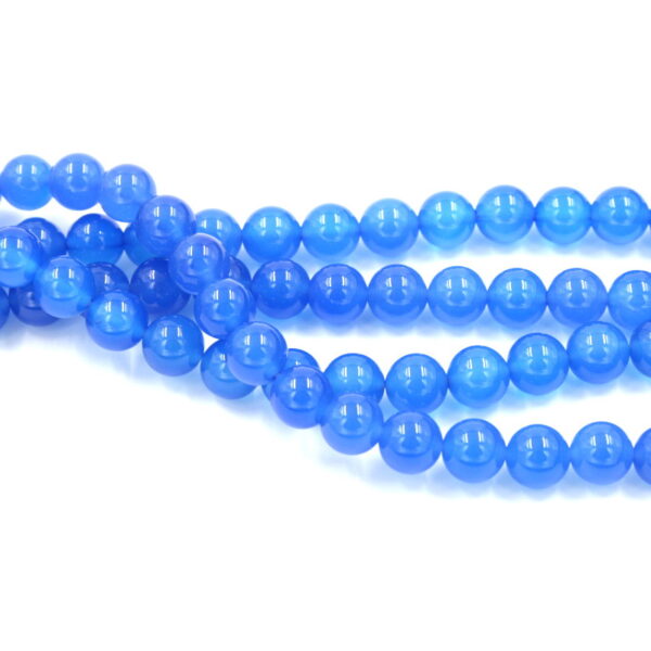agata blu fili round 12mm