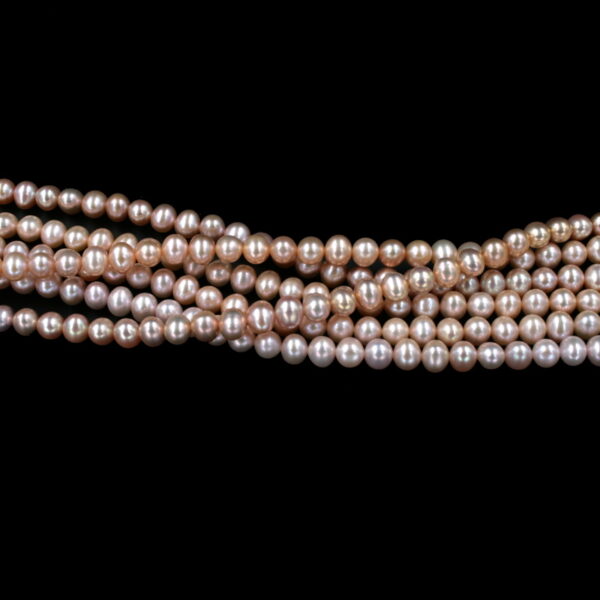 Perle d'acqua Dolce fili round 5½-6mm - Naturale