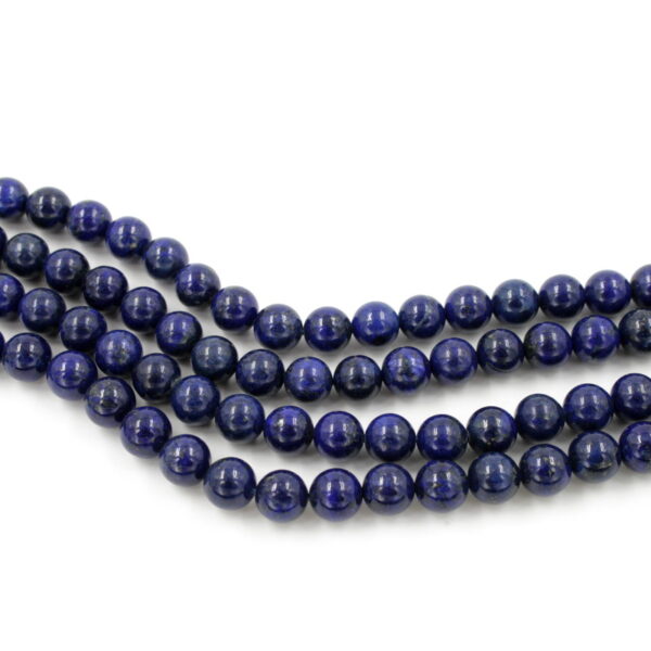 Lapis strands round shape size 8mm - AA Quality