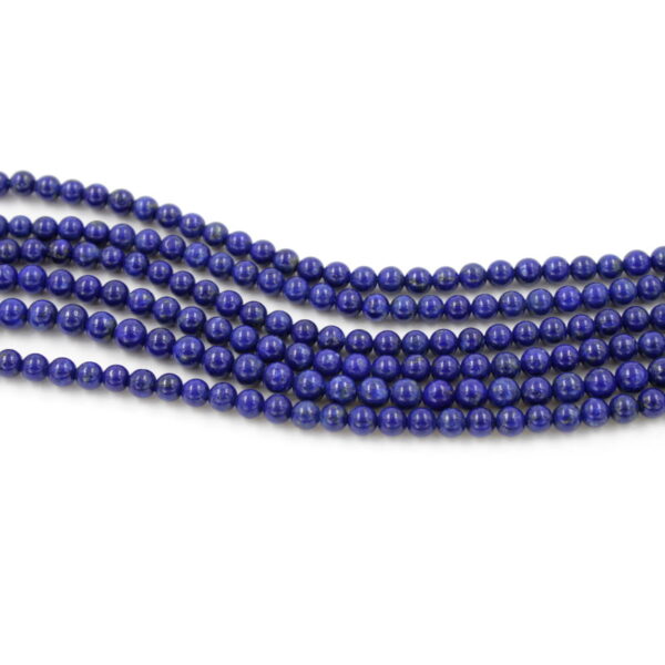 Lapis strands round shape size 4mm