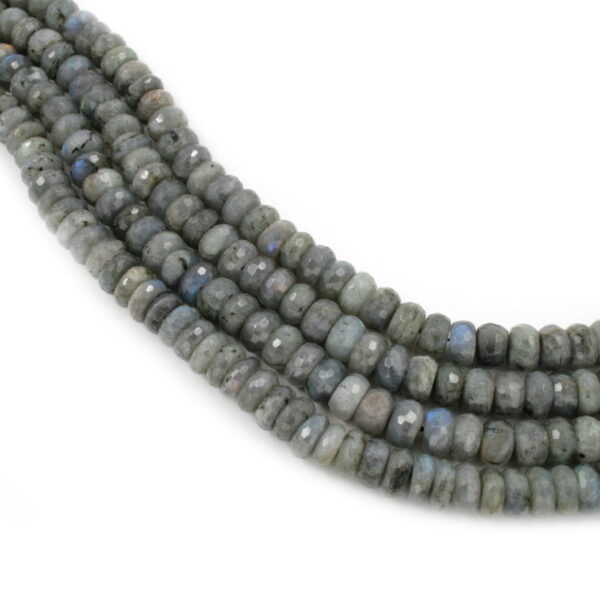 Labradorite strands faceted washer shape size 12x7mm AA-Quality