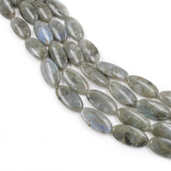 labradorite fili flat oval 30x15mm