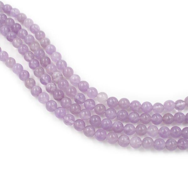 Lavender Amethyst strands round shape size 8mm