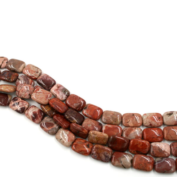 Red Jasper fili rettangoli 20x15mm