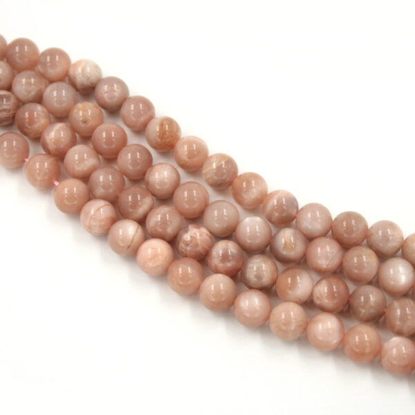 Moonstone pink color strands ronund shape size 10mm