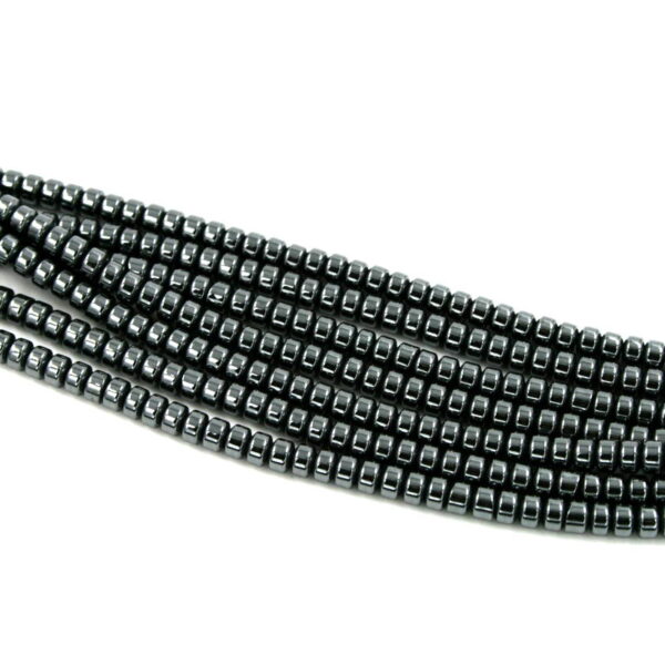 Hematite strands washer shape size 4x3mm
