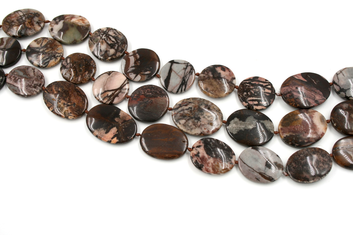Outback Jasper strands irregular shape - M