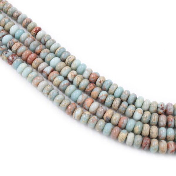 Imperial Jasper strands washer shape size 12x7mm