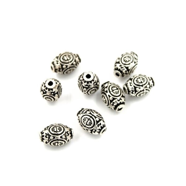 Silver 925 oval spacer size 12x8mm