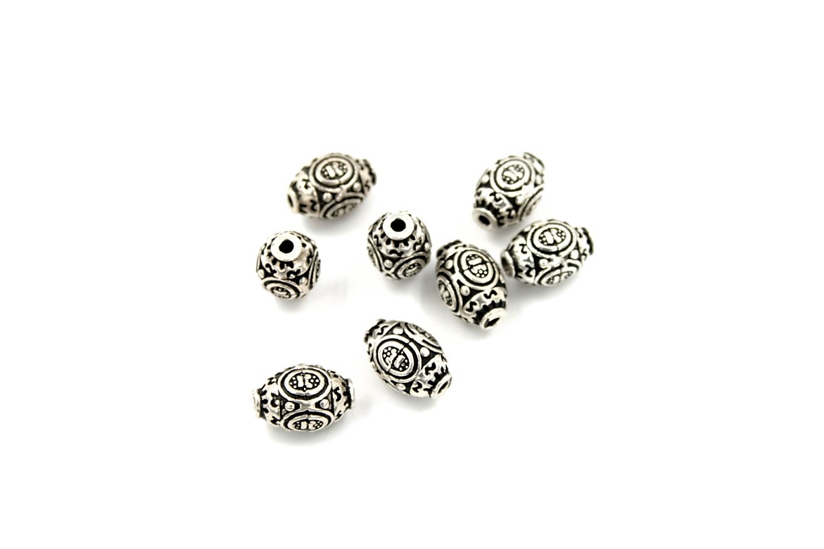 Silver 925 oval spacer size 12x8mm
