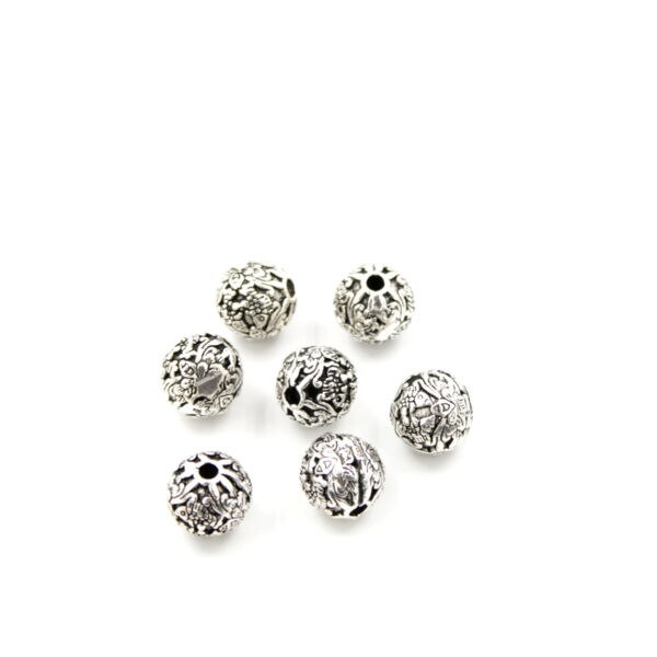 Silver 925 ball spacer elements size 10mm