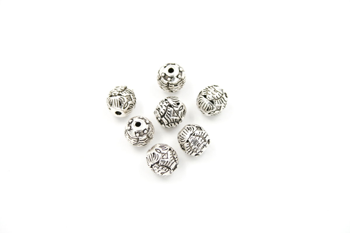 Silver 925 olive spacer elements size 10x9mm