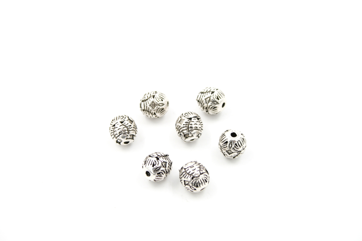 Argento distanziatori sfere 10mm