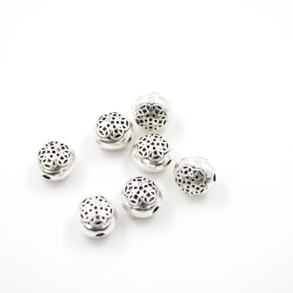 Silver 925 coin spacer elements size 11mm