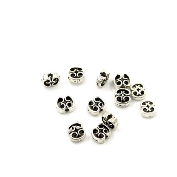 Silver 925 spacer elements fantasy shape size 6½x3mm