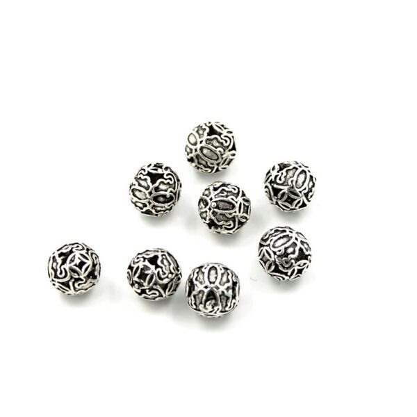 Silver 925 spacer elements round beads size 10mm