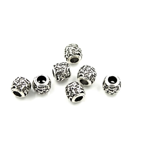 Silver 925 spacer elements drum shape size 10x9mm