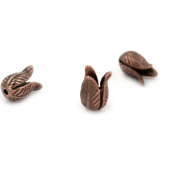Bronze Element flower shape size18x12mm