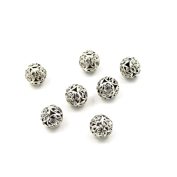 Silver 925 spacer elements round beads size 10mm