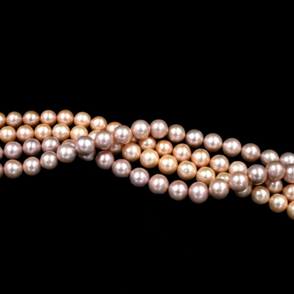 Edison Pearls strands round shape size 10-11mm - Natural Color