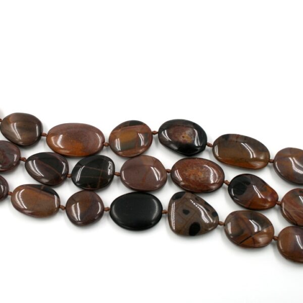 Mexican Jasper strands flat irregular shape - SMALL