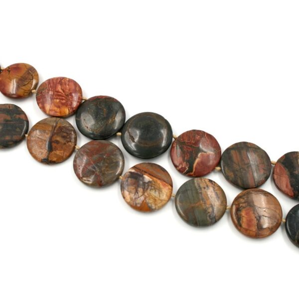 Cherry Creek strands coin shape size 31-34mm