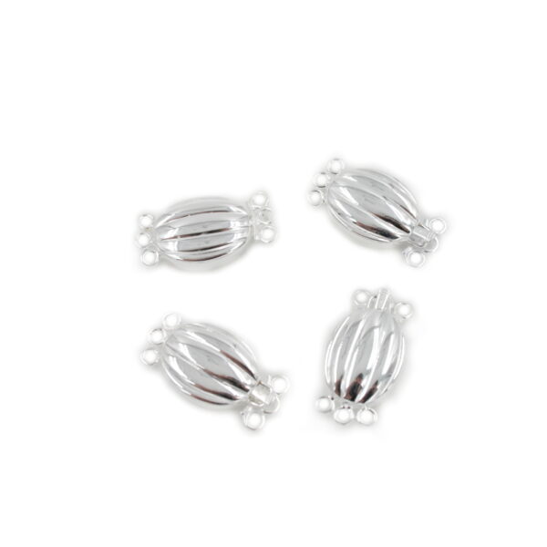 Sterling Silver Clasp Oval shape size 19x15mm +/- 2.8Gr