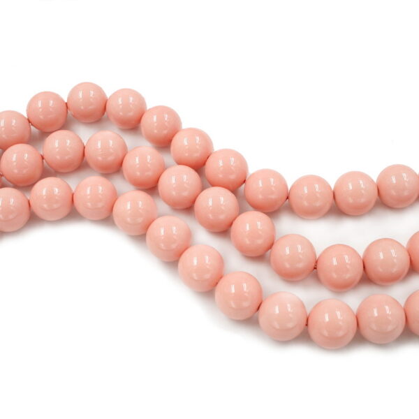 Perline rosa di conchiglia fili round 16mm