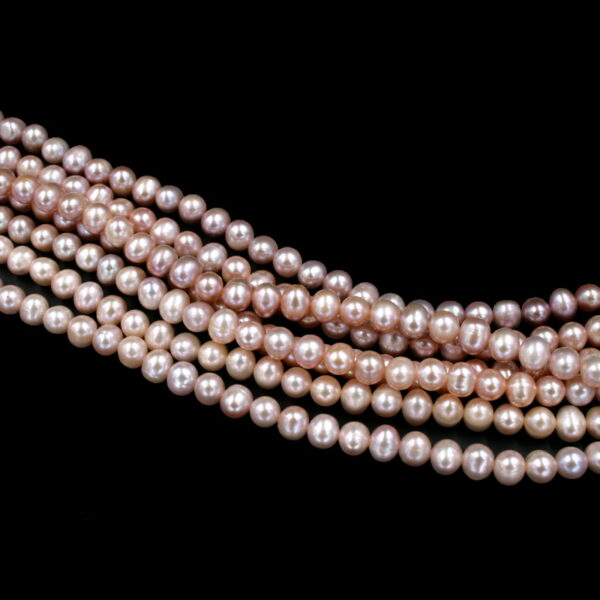 Perle d'acqua Dolce fili round 5½-6mm - Colore Naturale