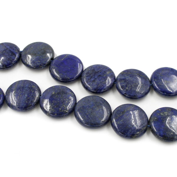 Lapis strands coin shape size 25mm