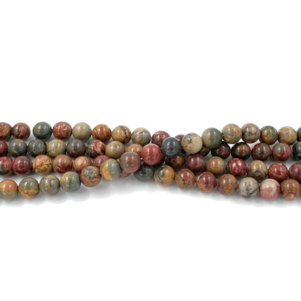 Cherry Creek Jasper strands round beads 6mm to 12mm