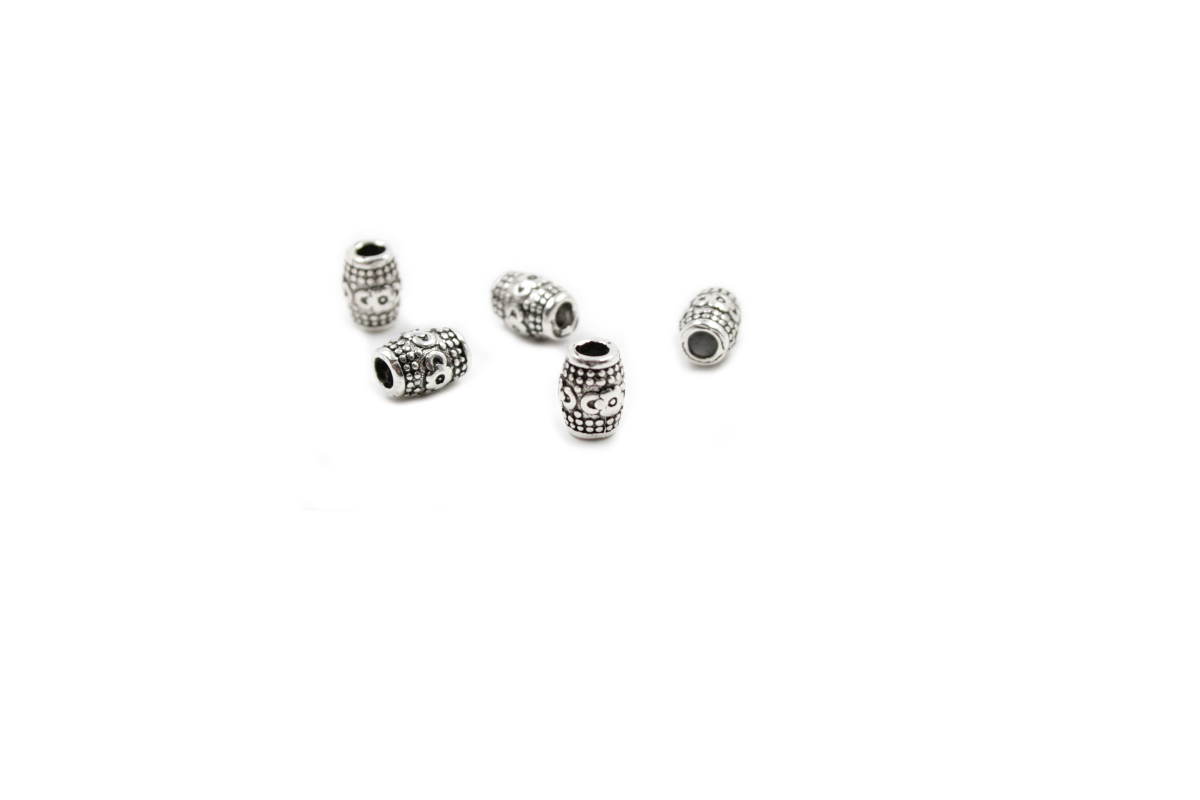 Argento 925‰ distanziatori barilotto 8x6mm