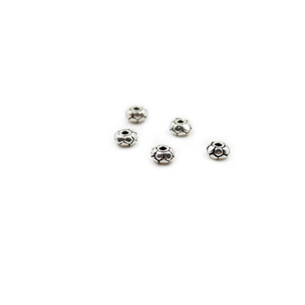 Sterling silver spacer element washer shape size 5x4mm