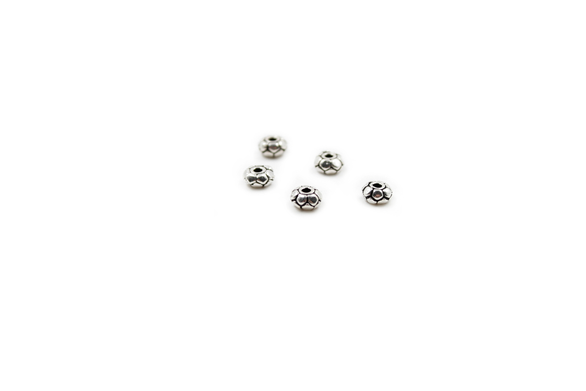 Sterling silver spacer element washer shape size 5x4mm