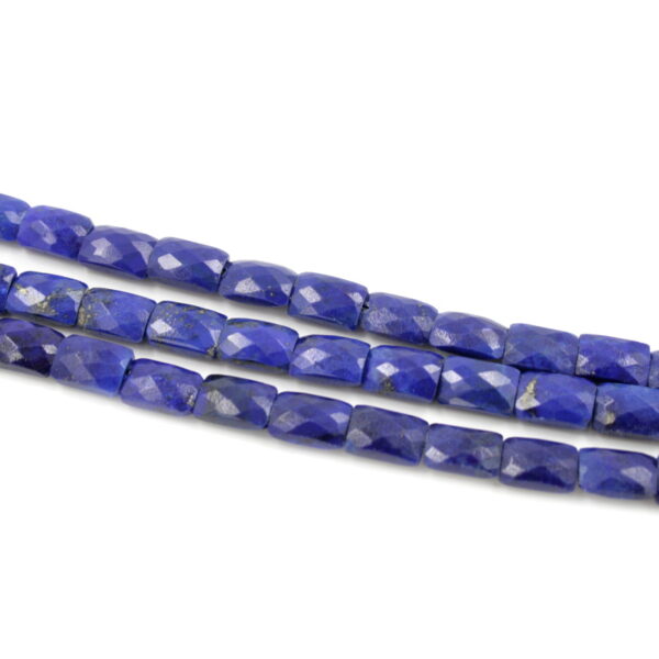 Lapis strands faceted rectangular shape size 10x7mm - AAA Quality