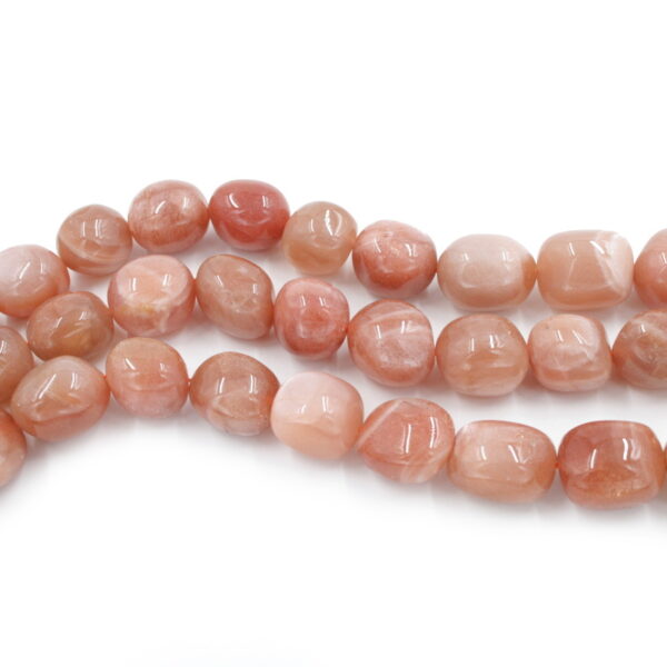 Sunstone strands flat stone shape size 18x16mm