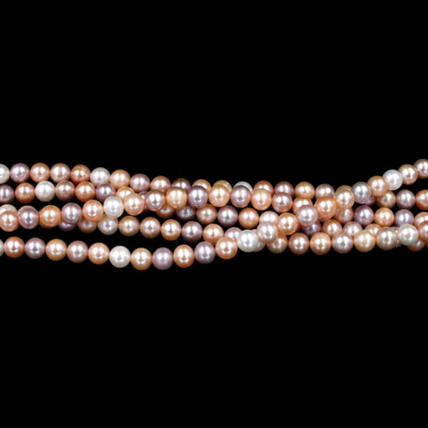 Perle d'acqua Dolce fili round 7-7½mm - Multicolor