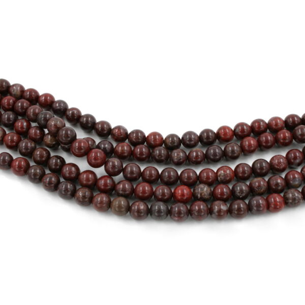 Poppy Jasper strands round beads 6mm to 10mm