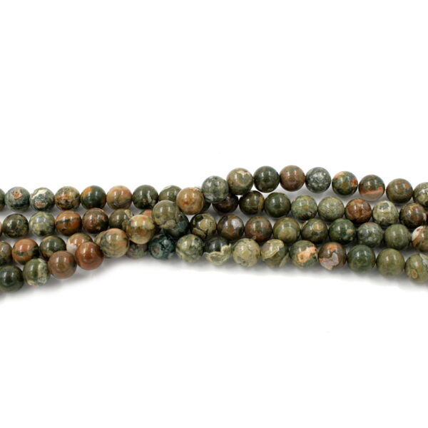 Rhyolite strands round shape size 10mm