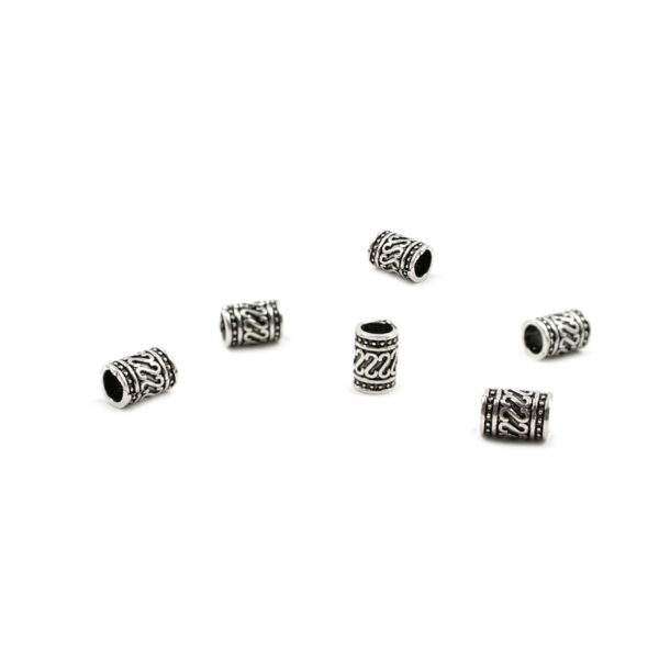 Sterling silver spacer element cylidrical shape size 10x7mm