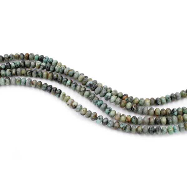 African Turquoise strands washer shape size 6x4mm
