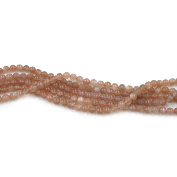 Sunstone strands round shape size 6mm