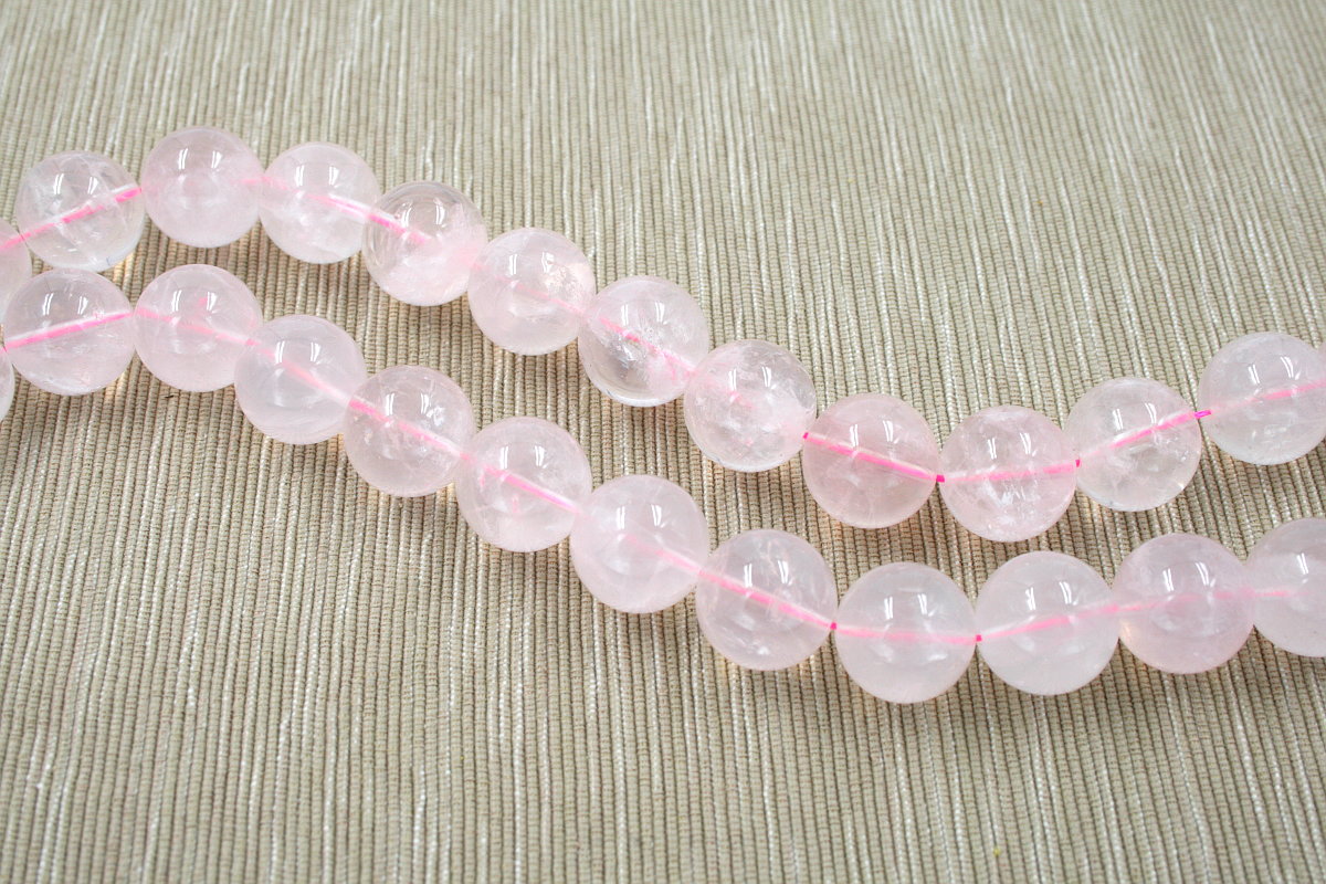 Pink Quartz strands round beads 2mm to 22mm – AA-Quality - Image 3