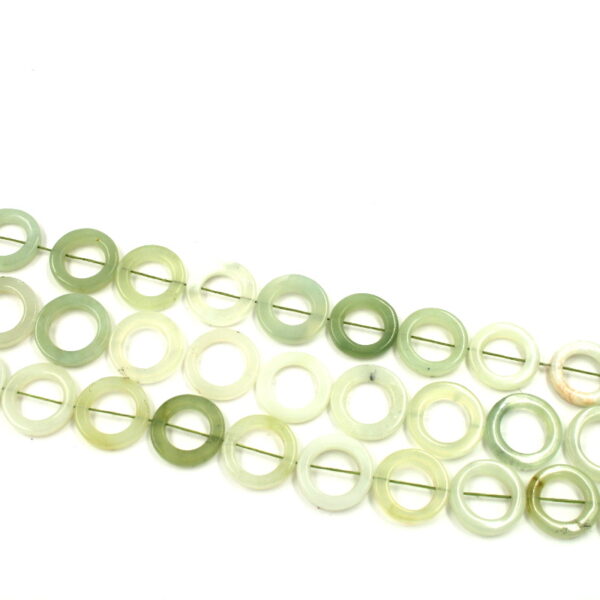 New jade strands round frame shape size 25mm