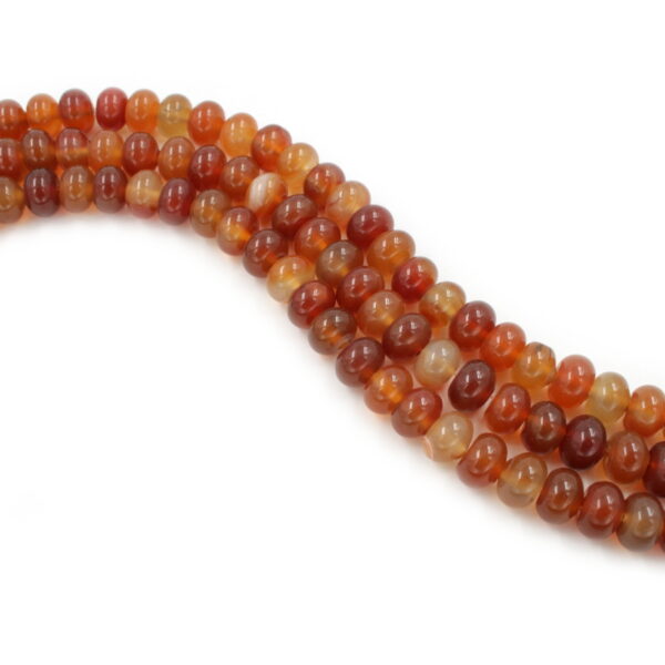 Red Agate strands washer shape size 10/11x8mm