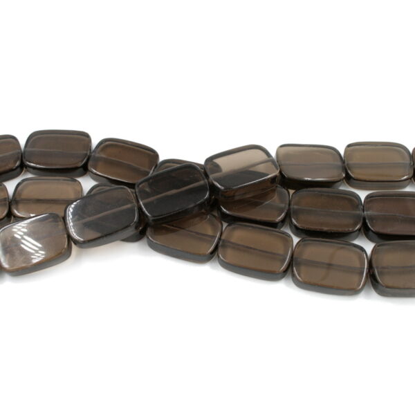 Smoky Quartz strands rectangular shape size 25x18mm