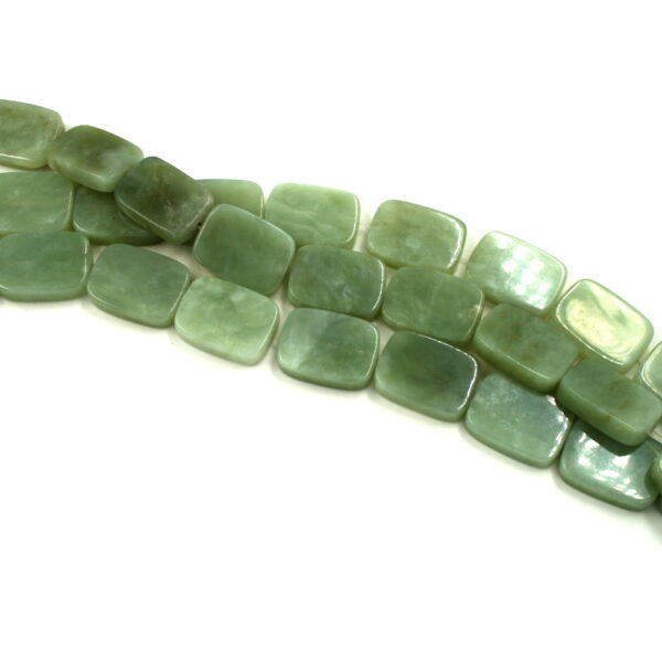 New Jade strands rectangular shape size 22x30x7mm