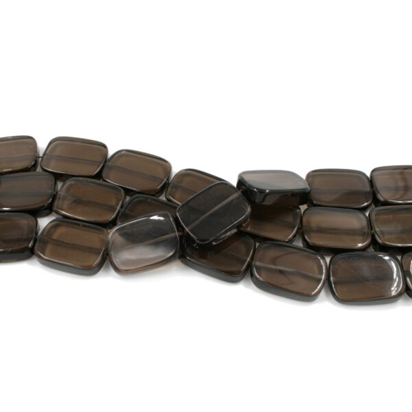 Smoky Quartz strands rectangular shape size 30x22mm