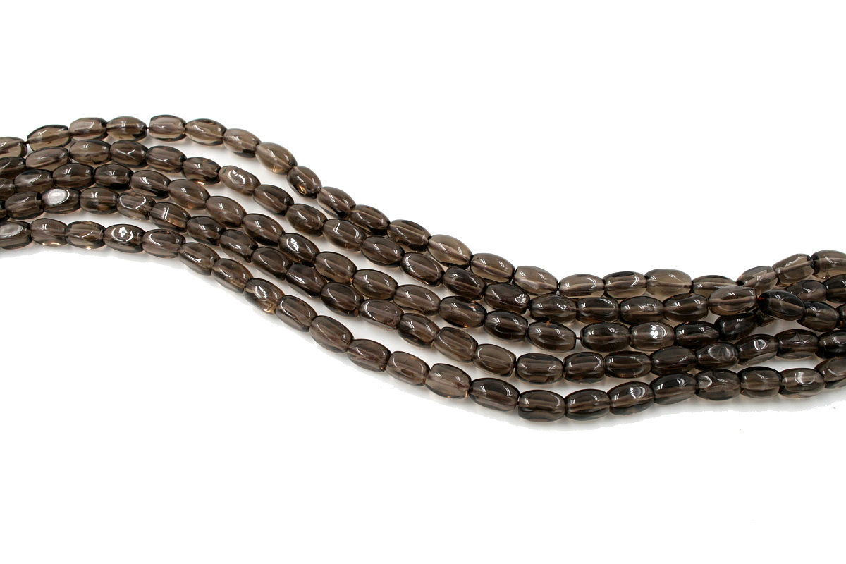 Smoky Quartz strands stone shape size 14x8mm